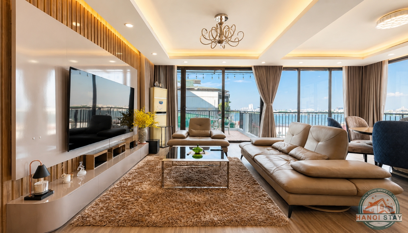3-bedroom duplex apartment for rent on Quang Khanh Street, Tay Ho 1