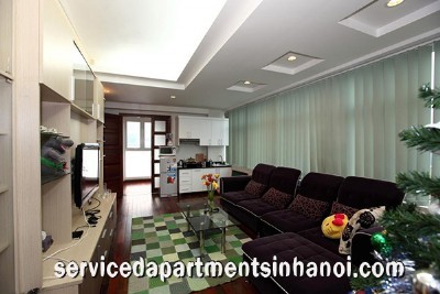 A serviced apartment with balcony for rent near Hoan Kiem lake