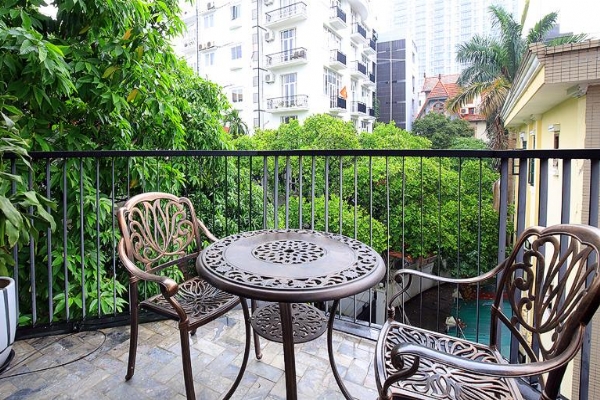 A three-bedroom apartment in Tay Ho filled with natural light with a good size balcony