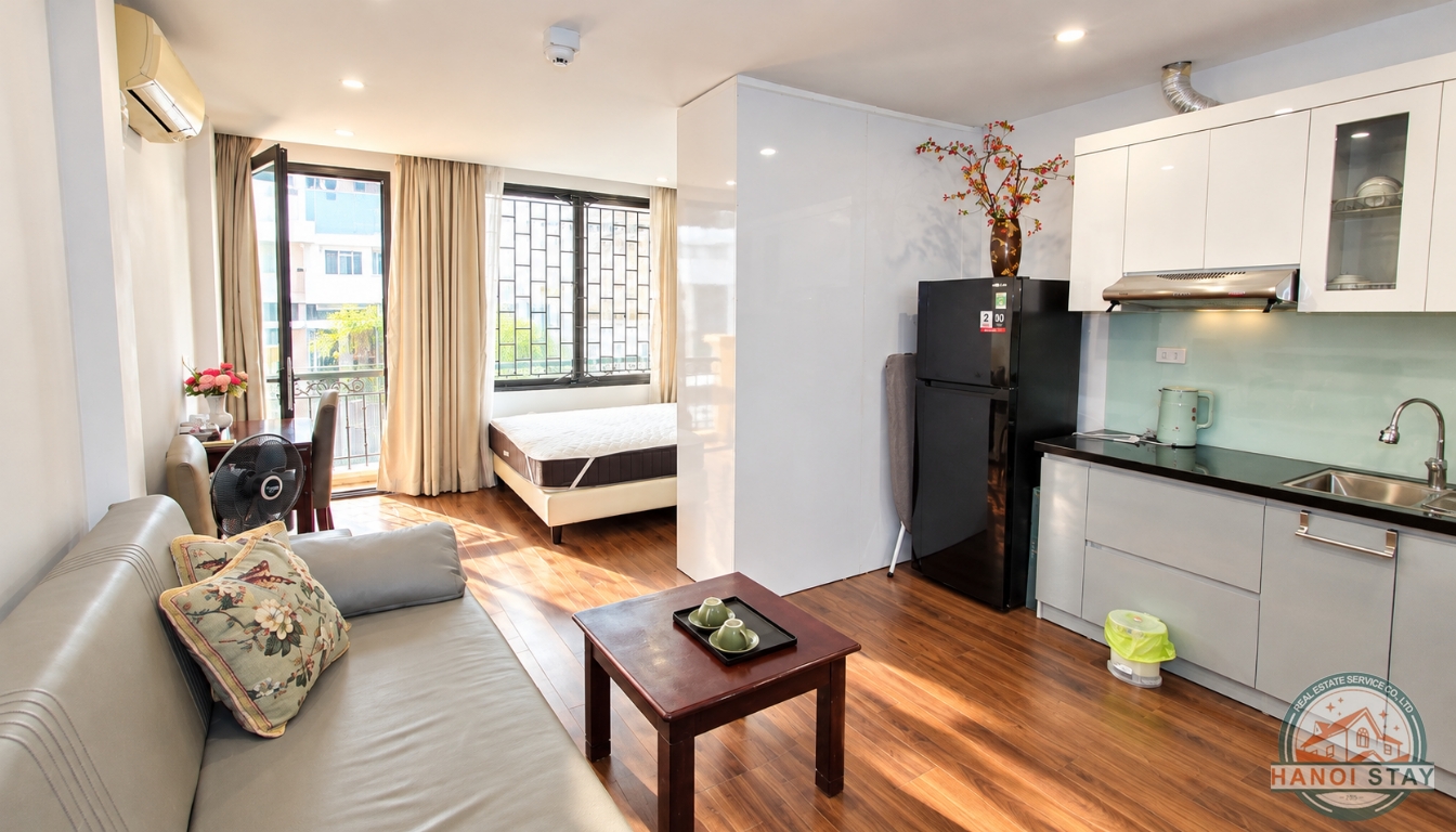 Affordable Furnished Studio Apartment for Rent near Hanoi Old Quarter 1