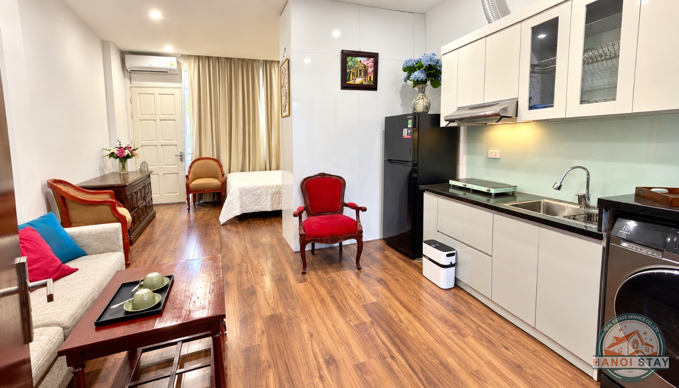 Affordable Furnished Studio Apartment for Rent near Hanoi Old Quarter 7