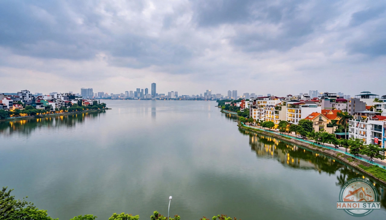 Amazing Lakefront 02 bedroom apartment for rent in Xuan Dieu str, Tay ho 2