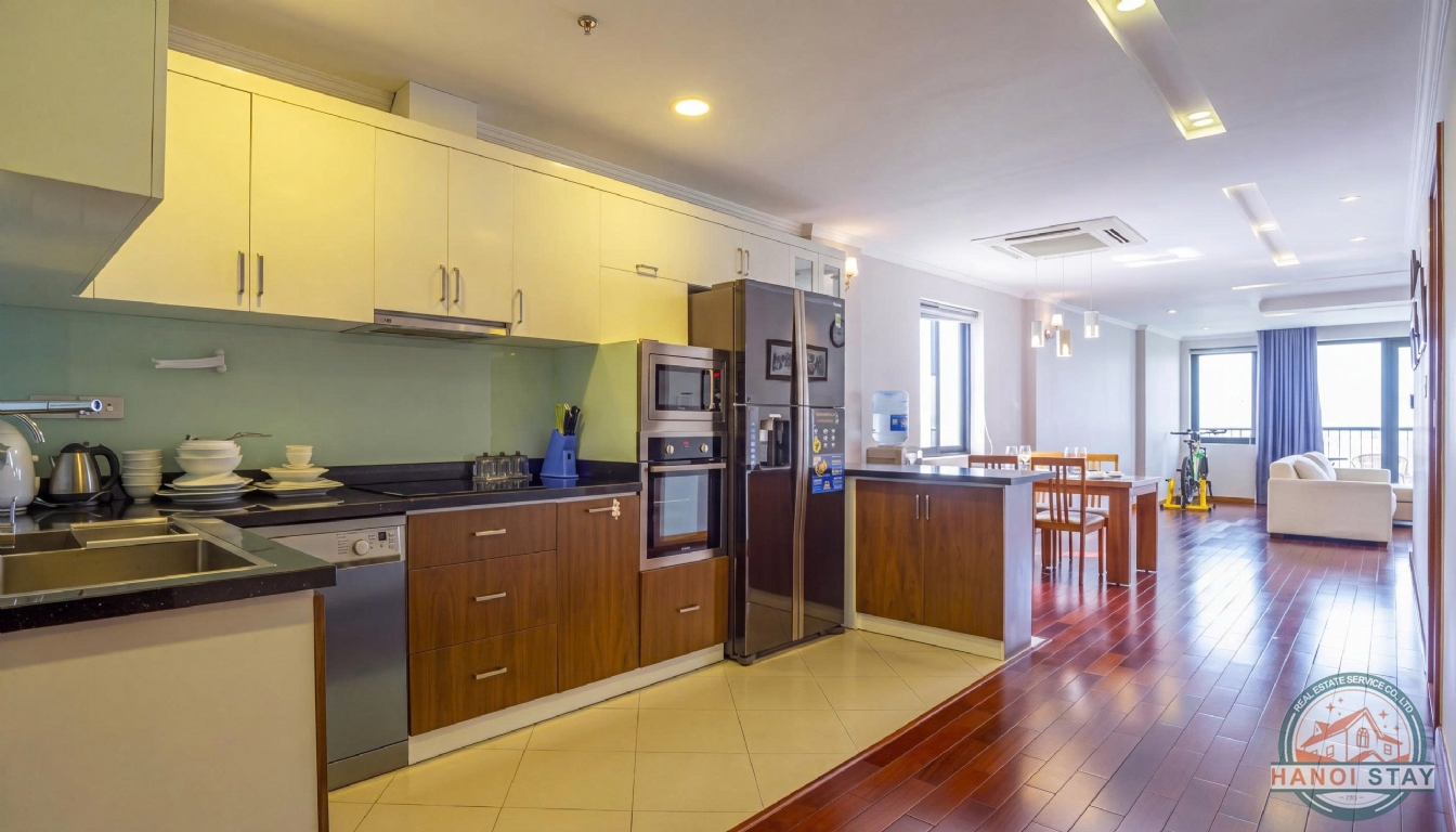 Amazing Lakefront 02 bedroom apartment for rent in Xuan Dieu str, Tay ho 9