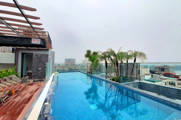 Brand New Two Bedroom Apartment Rental in Tay Ho street, Big Balcony