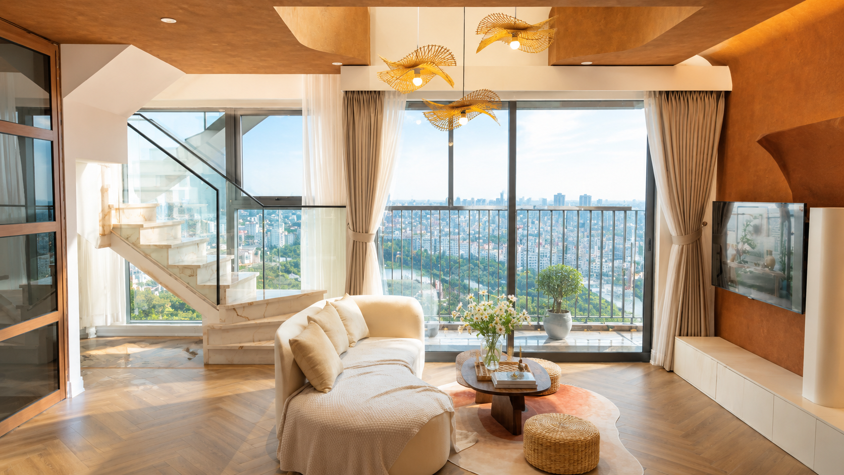 BEAUTIFUL DUPLEX APARTMENT FOR RENT IN ECOPARK NEW URBAN AREA, VIETNAM