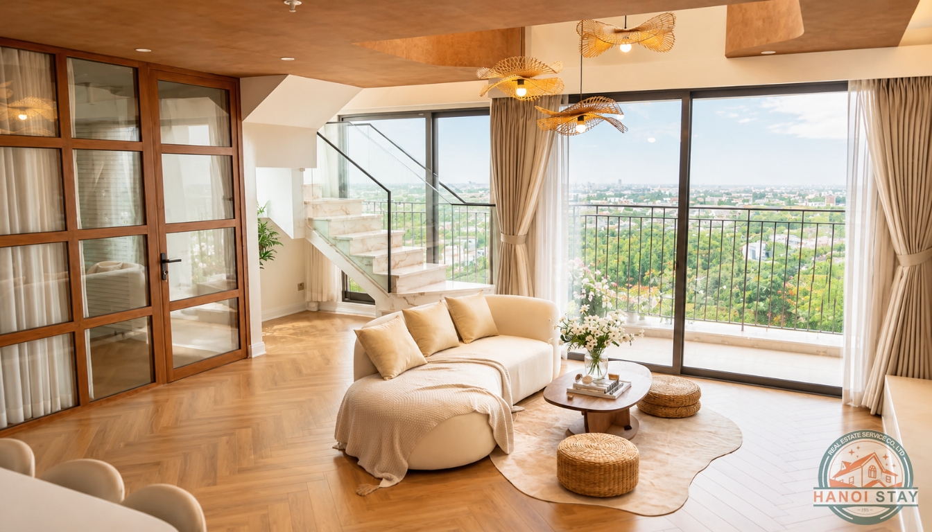 BEAUTIFUL DUPLEX APARTMENT FOR RENT IN ECOPARK NEW URBAN AREA, VIETNAM 6