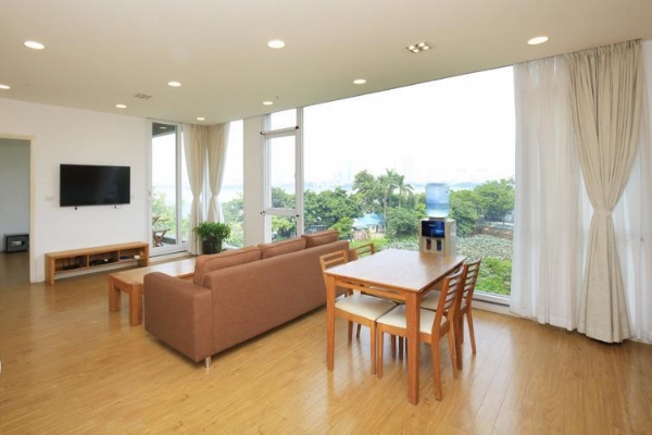 Beautiful Lake view Two Bedroom Apartment Rental in Xom Chua Area, Tay Ho