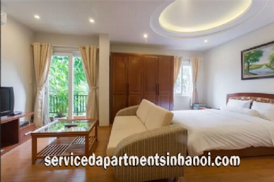 Beautiful Open Floor Plan Apartment Rental in Dao Tan street, Ba Dinh