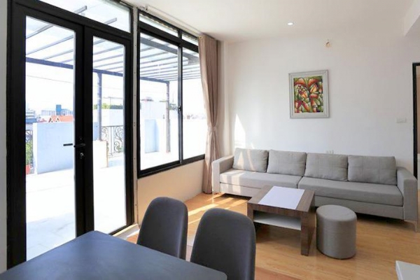 Big Balcony, Attractive Modern One Bedroom Apartment Rental in Au Co str, Tay Ho