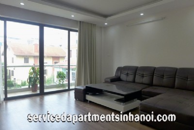 Brand New 2 Bdrm Apartment for rent in Lac Long Quan street, Tay Ho, High Quality Furniture