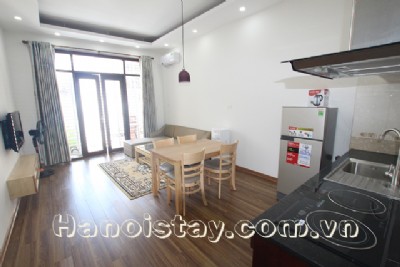 Brand New One Bedroom Apartment rental in Van Cao street, Ba Dinh