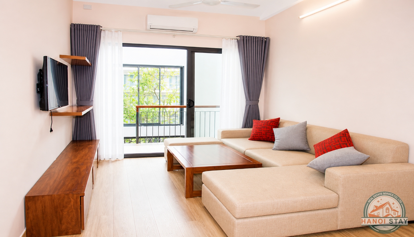 BRIGHT APARTMENT FOR RENT IN DOI CAN AREA, BA DINH 3