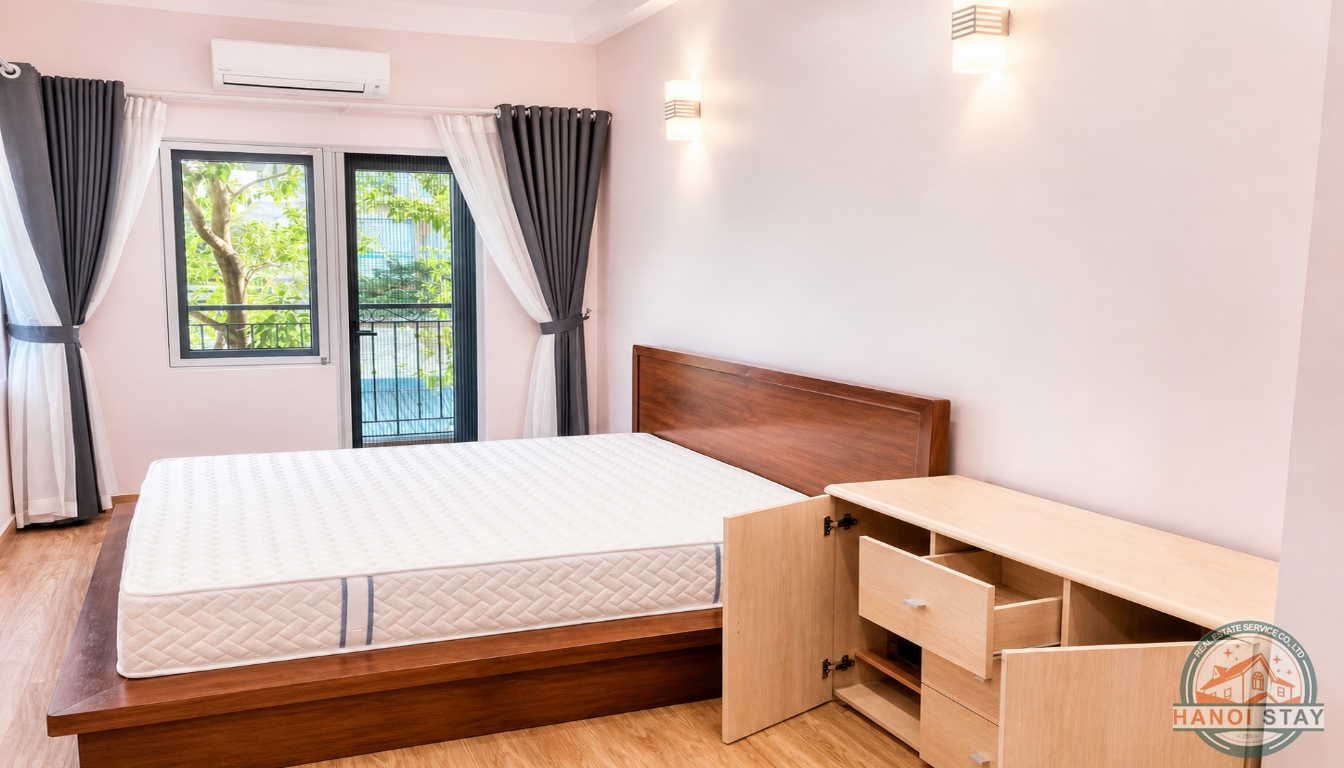 BRIGHT APARTMENT FOR RENT IN DOI CAN AREA, BA DINH 5