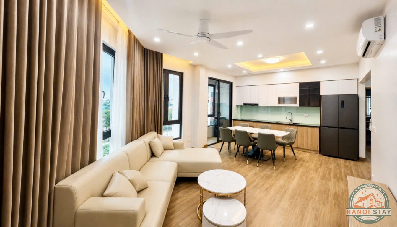 Bright & Modern 02 BR Apartment for rent in Ngoc Thuy, Long Bien 4