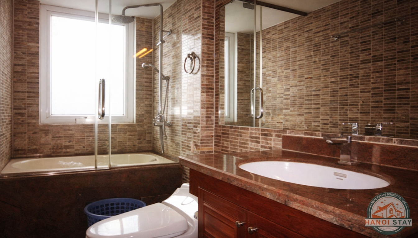 Bright & Modern One Bedroom Apartment Rental in Truc Bach Area, Ba Dinh 2