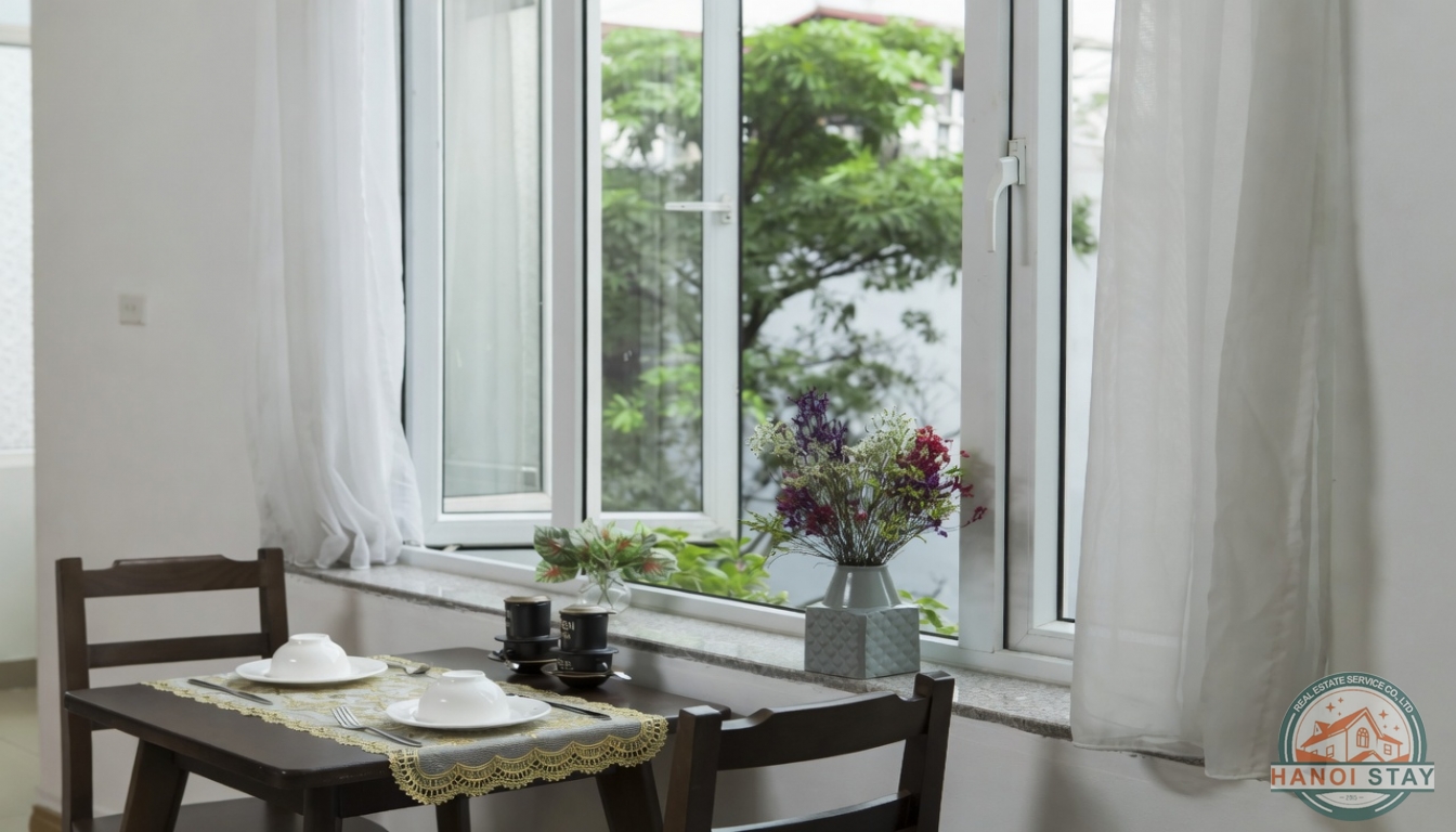 Bright Serviced Apartment for rent in Truc Bach Area, Ba Dinh 1