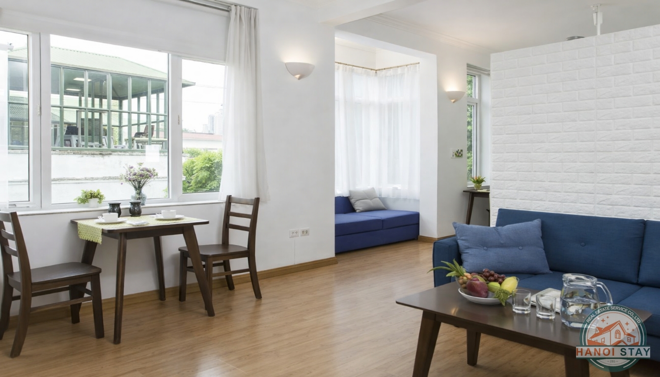 Bright Serviced Apartment for rent in Truc Bach Area, Ba Dinh 8