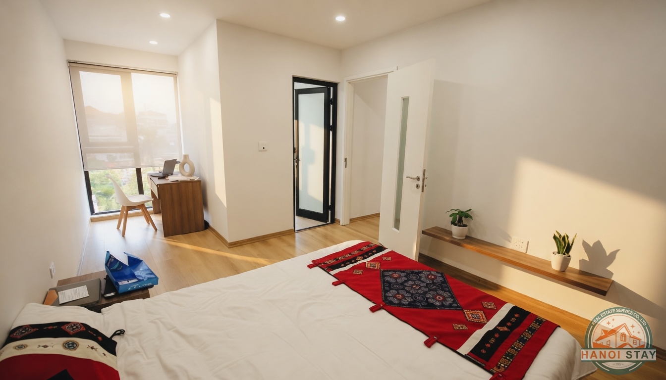 Bright, Spacious & Modern 02 BR Apartment Rental in Doi Can str, Ba Dinh 3