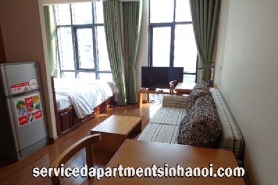 Bright studio for rent in Duy Tan str, Cau Giay district, Brand New Amenities