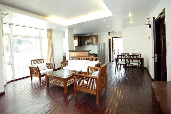 Bright Two Bedroom Property for Rent near Truc Bach lake, Ba Dinh 