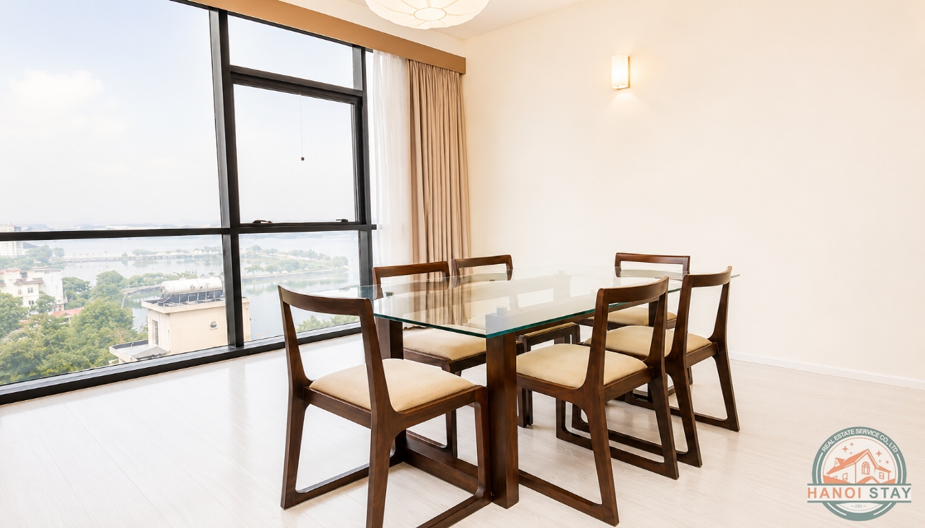 Centrally located, well equipped 2 BR Apartment for Rent in To Ngoc Van str, Tay Ho 12