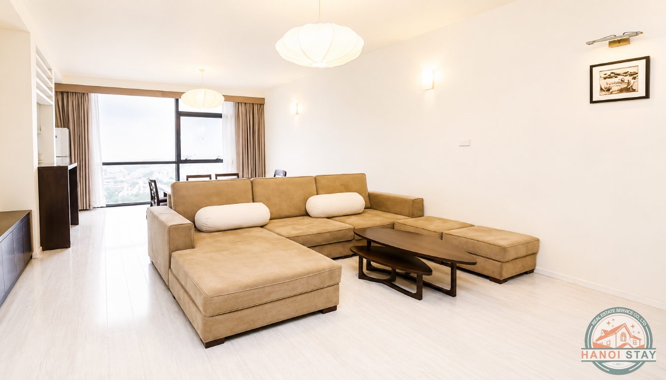 Centrally located, well equipped 2 BR Apartment for Rent in To Ngoc Van str, Tay Ho 13