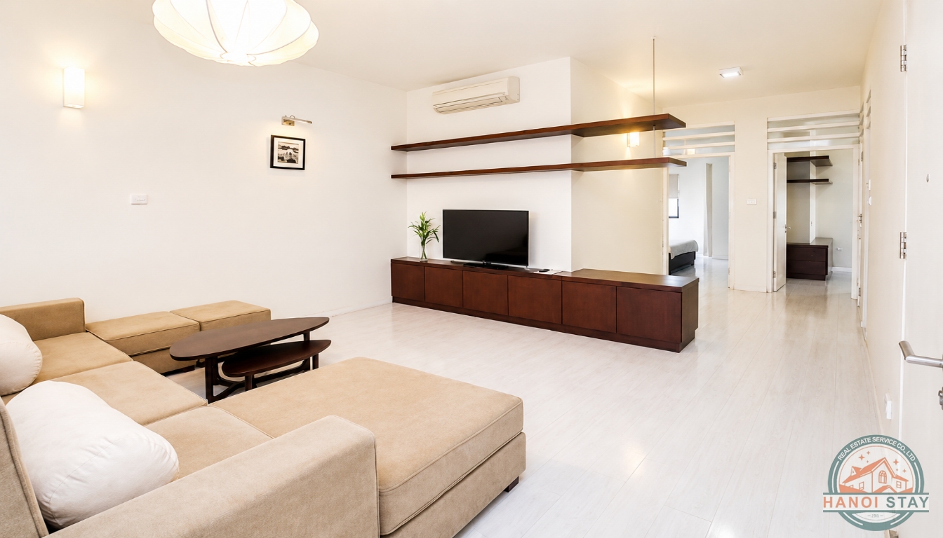 Centrally located, well equipped 2 BR Apartment for Rent in To Ngoc Van str, Tay Ho 14