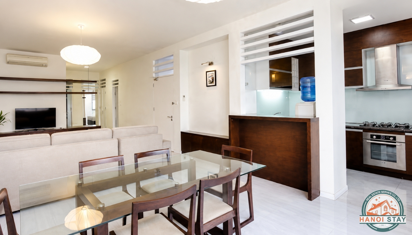 Centrally located, well equipped 2 BR Apartment for Rent in To Ngoc Van str, Tay Ho 10