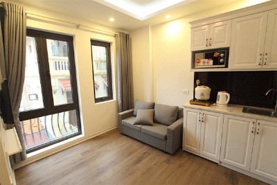 Cozy One Bedroom Apartment Rental in Doi Can street, Ba Dinh, Nice Terrace