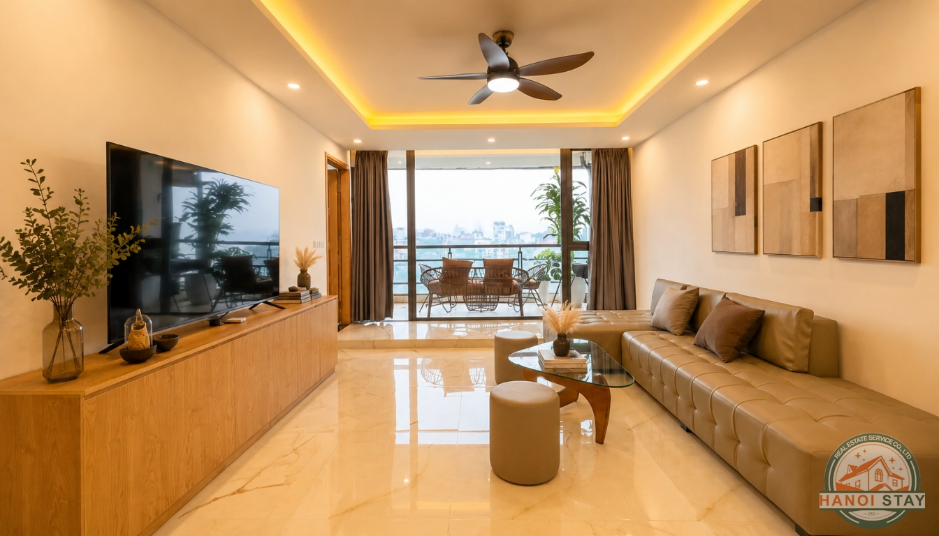 Delight & Refreshing 2 Bedroom Apartment Rental Near Xuan Dieu Area, Tay Ho 4