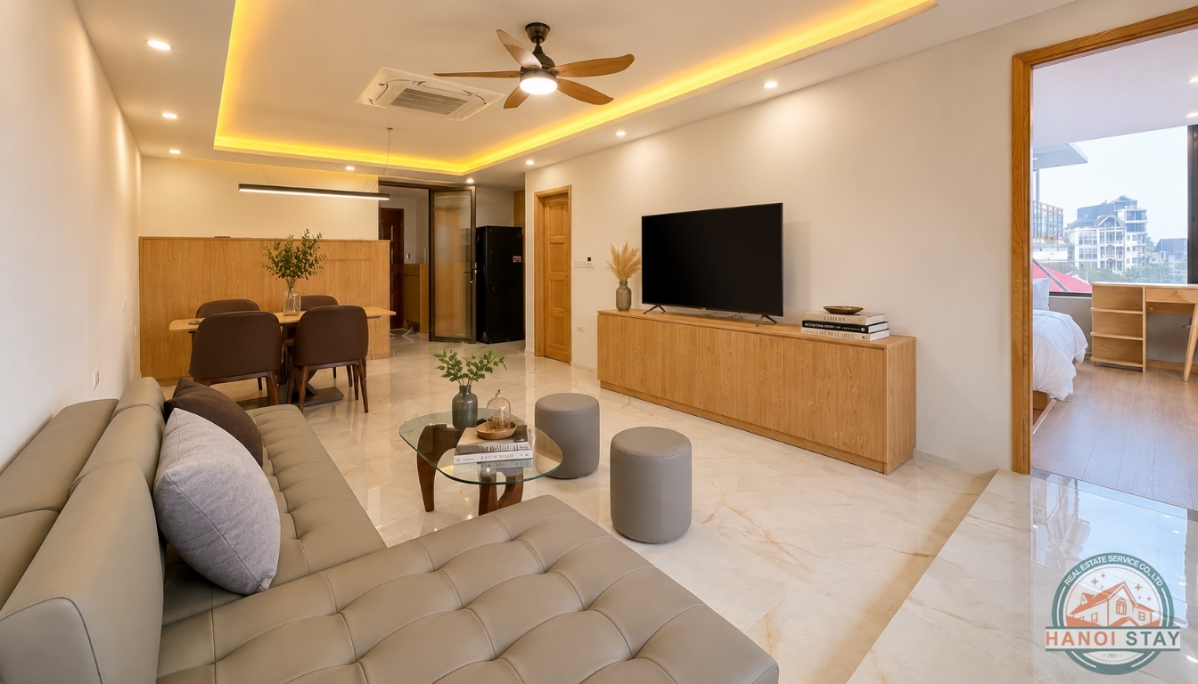 Delight & Refreshing 2 Bedroom Apartment Rental Near Xuan Dieu Area, Tay Ho 8