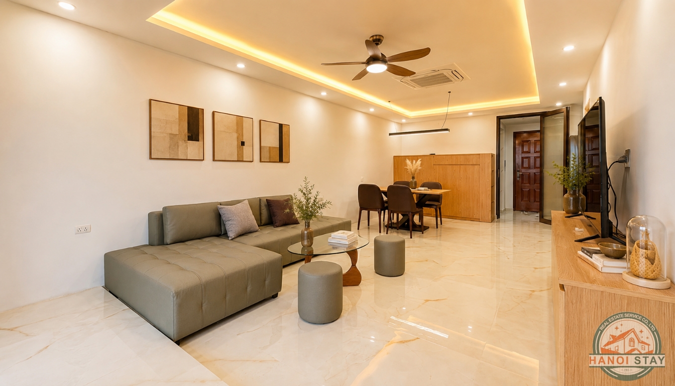 Delight & Refreshing 2 Bedroom Apartment Rental Near Xuan Dieu Area, Tay Ho 3