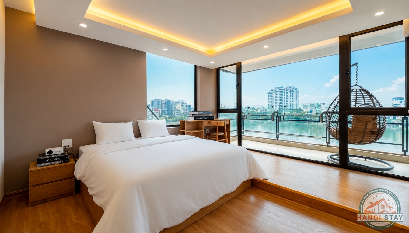 Delight & Refreshing 2 Bedroom Apartment Rental Near Xuan Dieu Area, Tay Ho 4