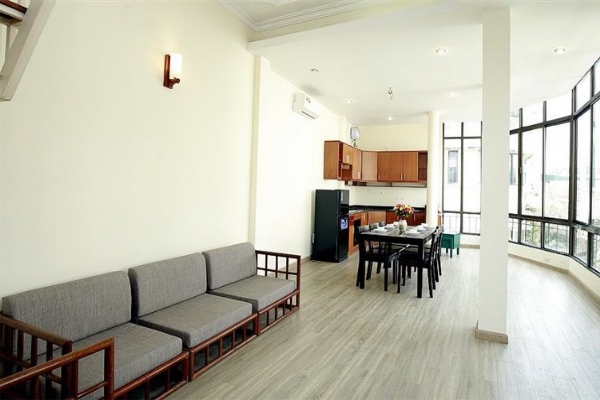 Delightful Duplex Style 02 bedroom Apartment Rental in Truc Bach, Ba Dinh