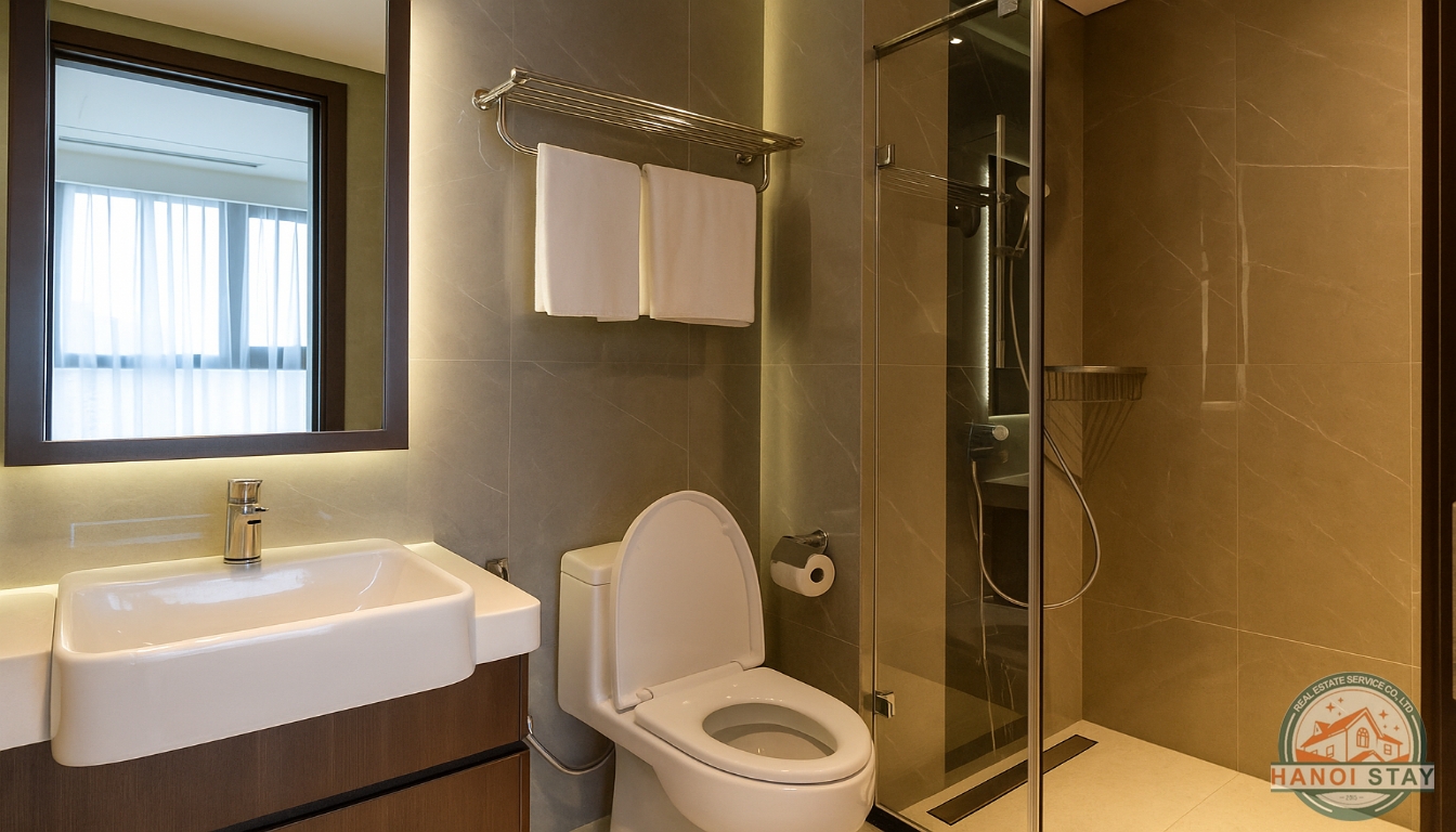 Deluxe 02 BR Apartment for rent in Nguyen Hong Area, Dong Da 1