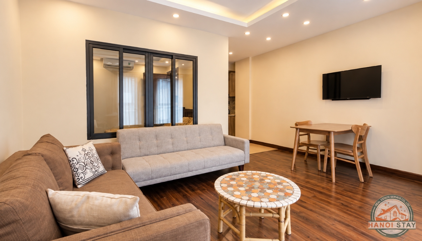 Elegant Truc Bach Apartment for rent, Modern Furniture 1
