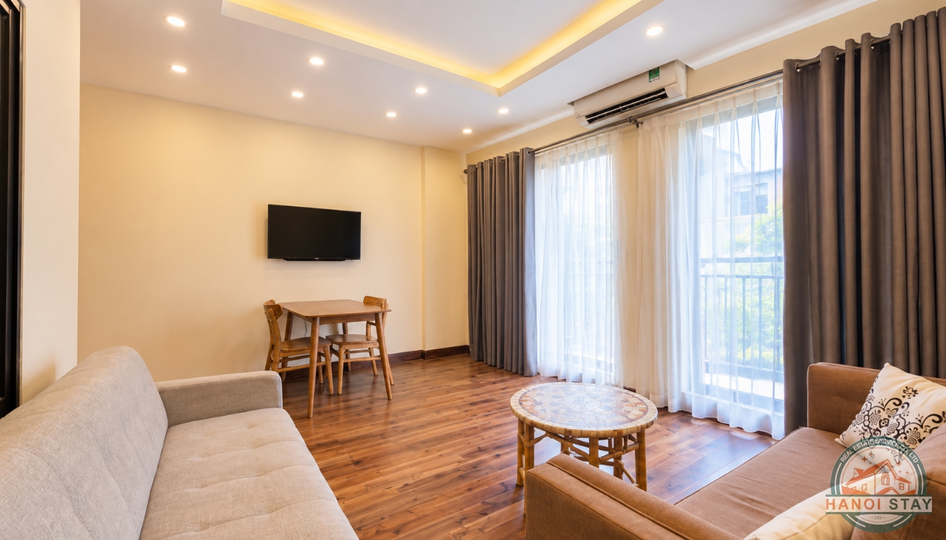 Elegant Truc Bach Apartment for rent, Modern Furniture 5
