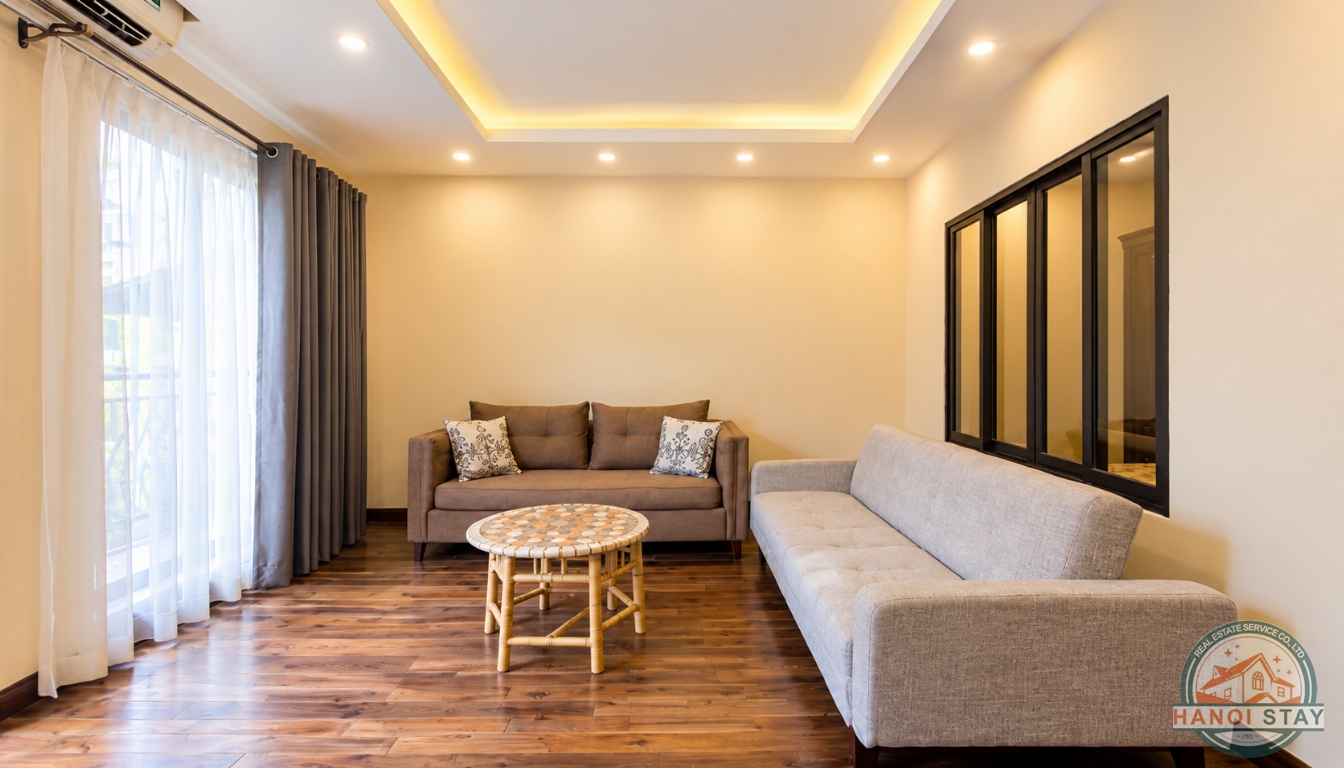 Elegant Truc Bach Apartment for rent, Modern Furniture 7