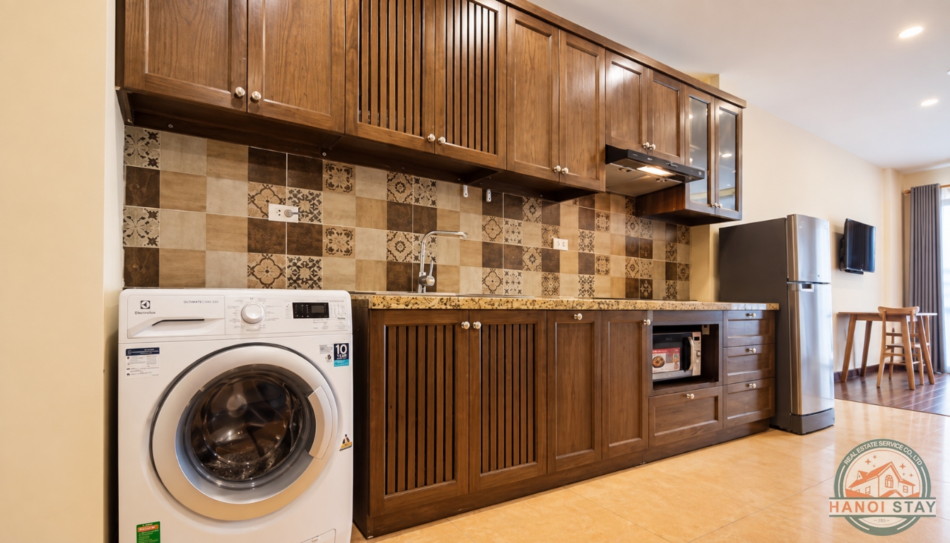 Elegant Truc Bach Apartment for rent, Modern Furniture 8