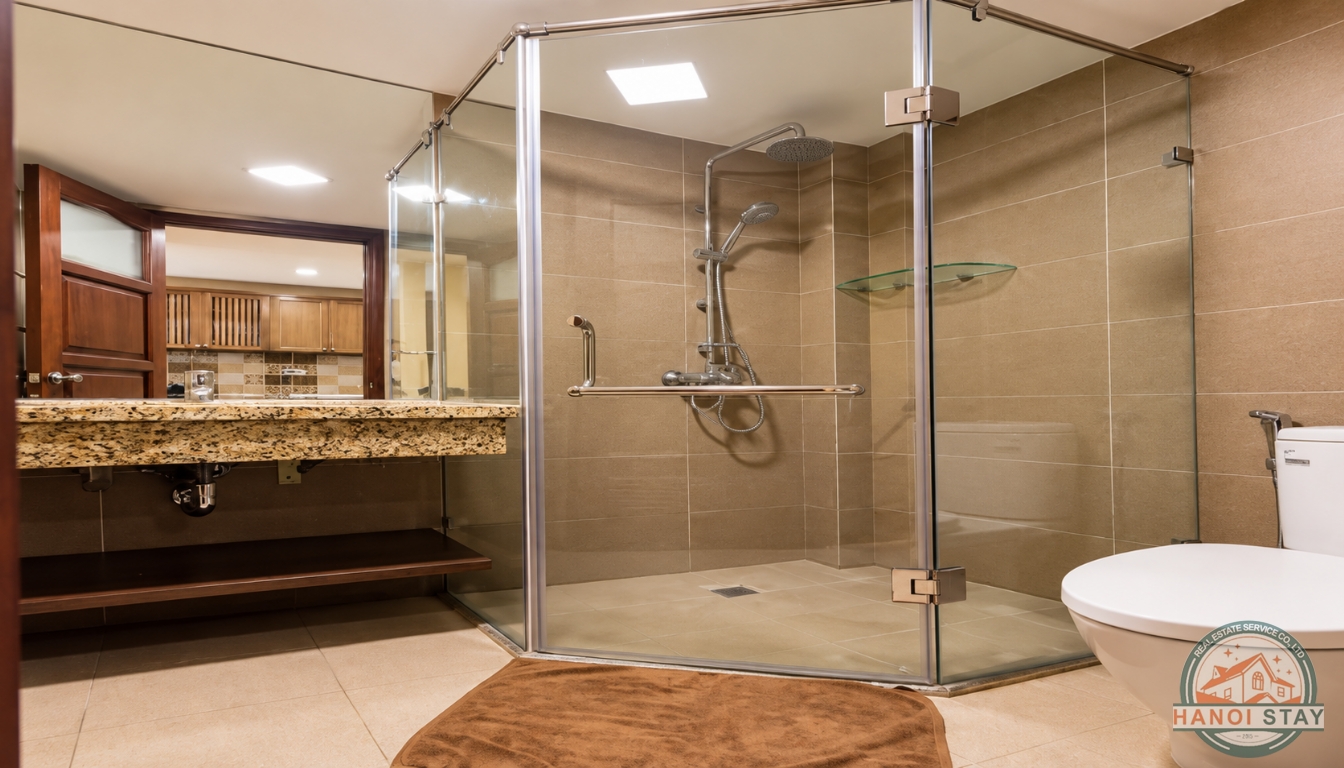 Elegant Truc Bach Apartment for rent, Modern Furniture 10