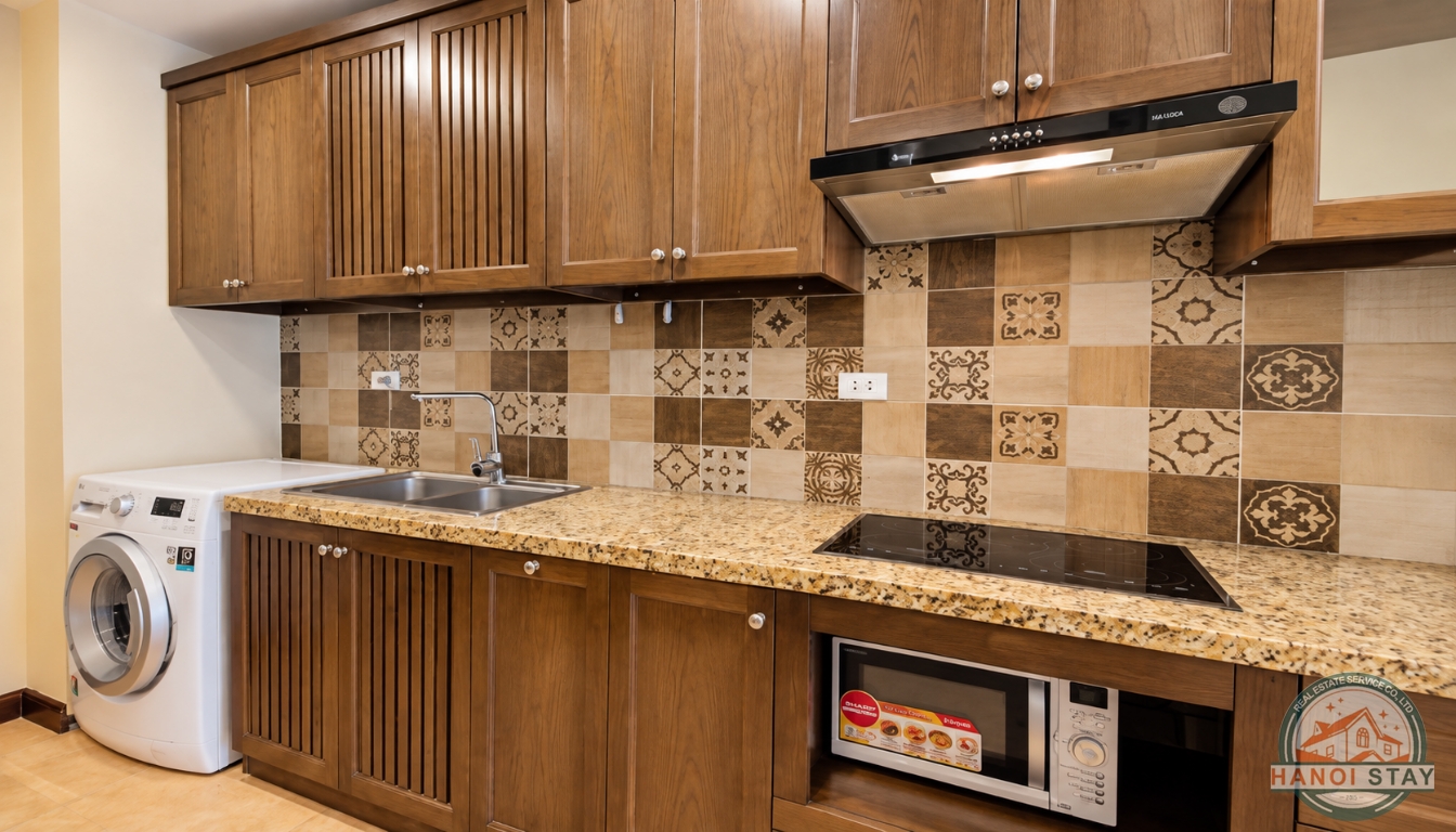 Elegant Truc Bach Apartment for rent, Modern Furniture 1