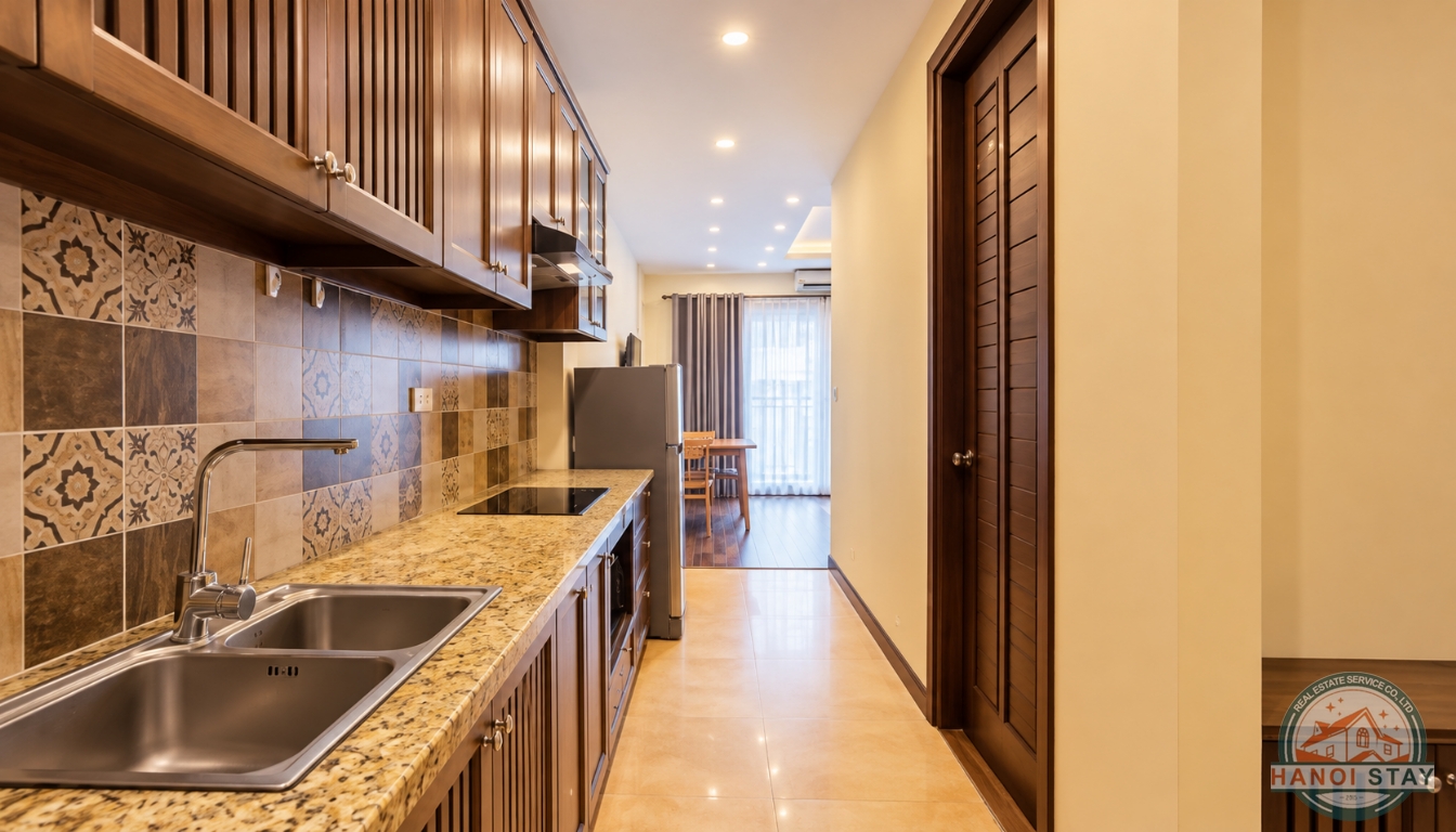 Elegant Truc Bach Apartment for rent, Modern Furniture 3