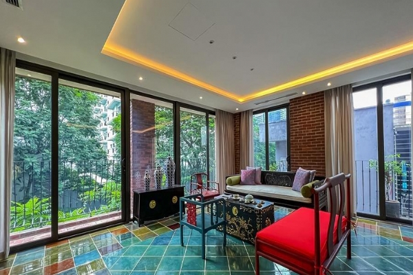 Exceptionally Unique: Light-Filled 4-BR Apartment for Rent in Dang Thai Mai, Tay Ho