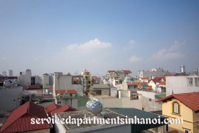 Full of light serviced apartment for rent in Tay Ho near To Ngoc Van street