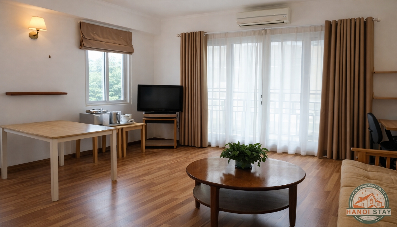 Good Size Apartment for rent in Hoang Hoa Tham str, Ba Dinh, Budget Price 2