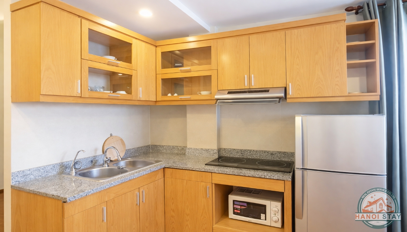 Good Size Apartment for rent in Kim Ma str, Ba Dinh 9