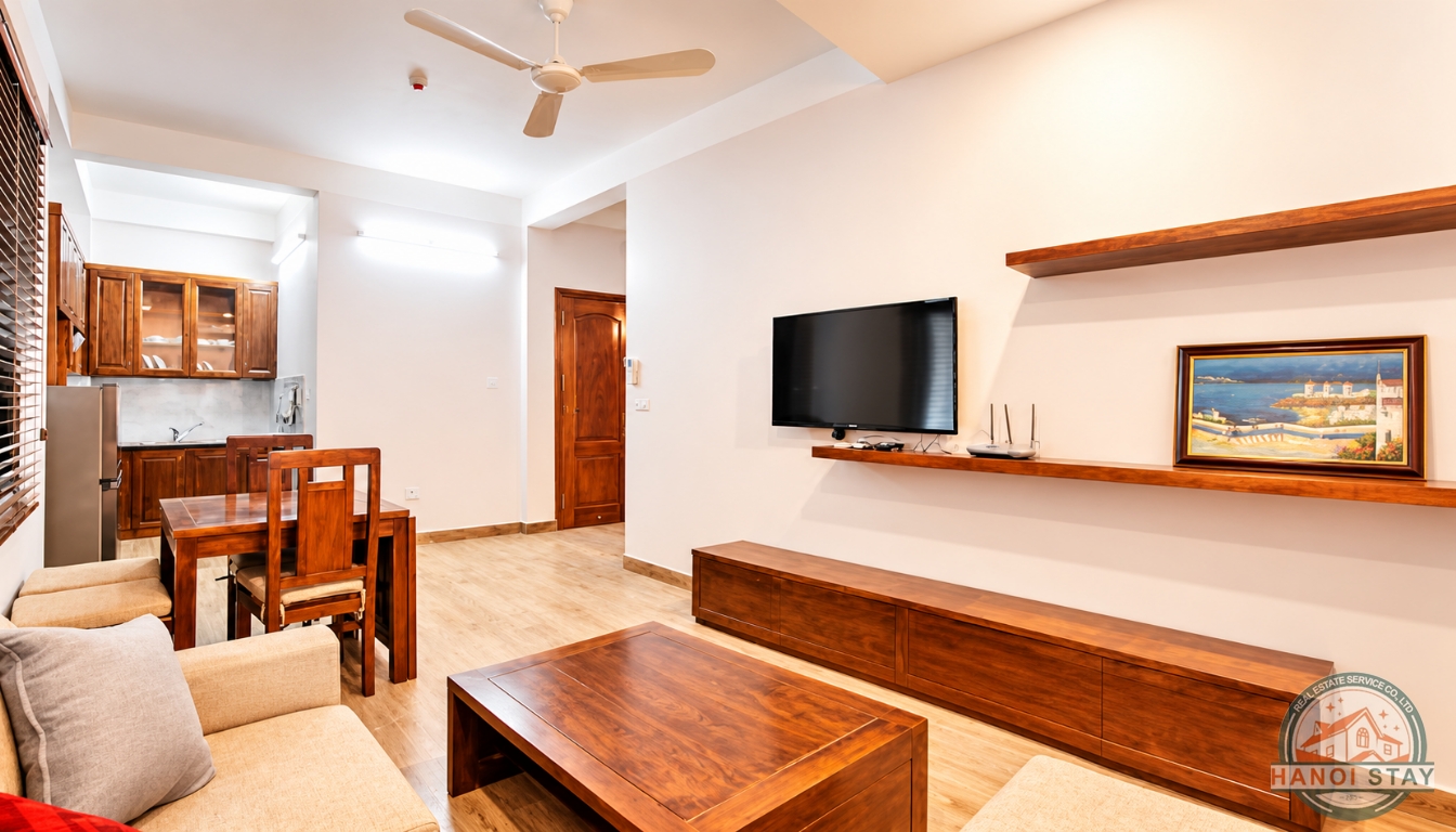 Good Size One BR Apartment for rent in Doi Can area, Ba dinh 2