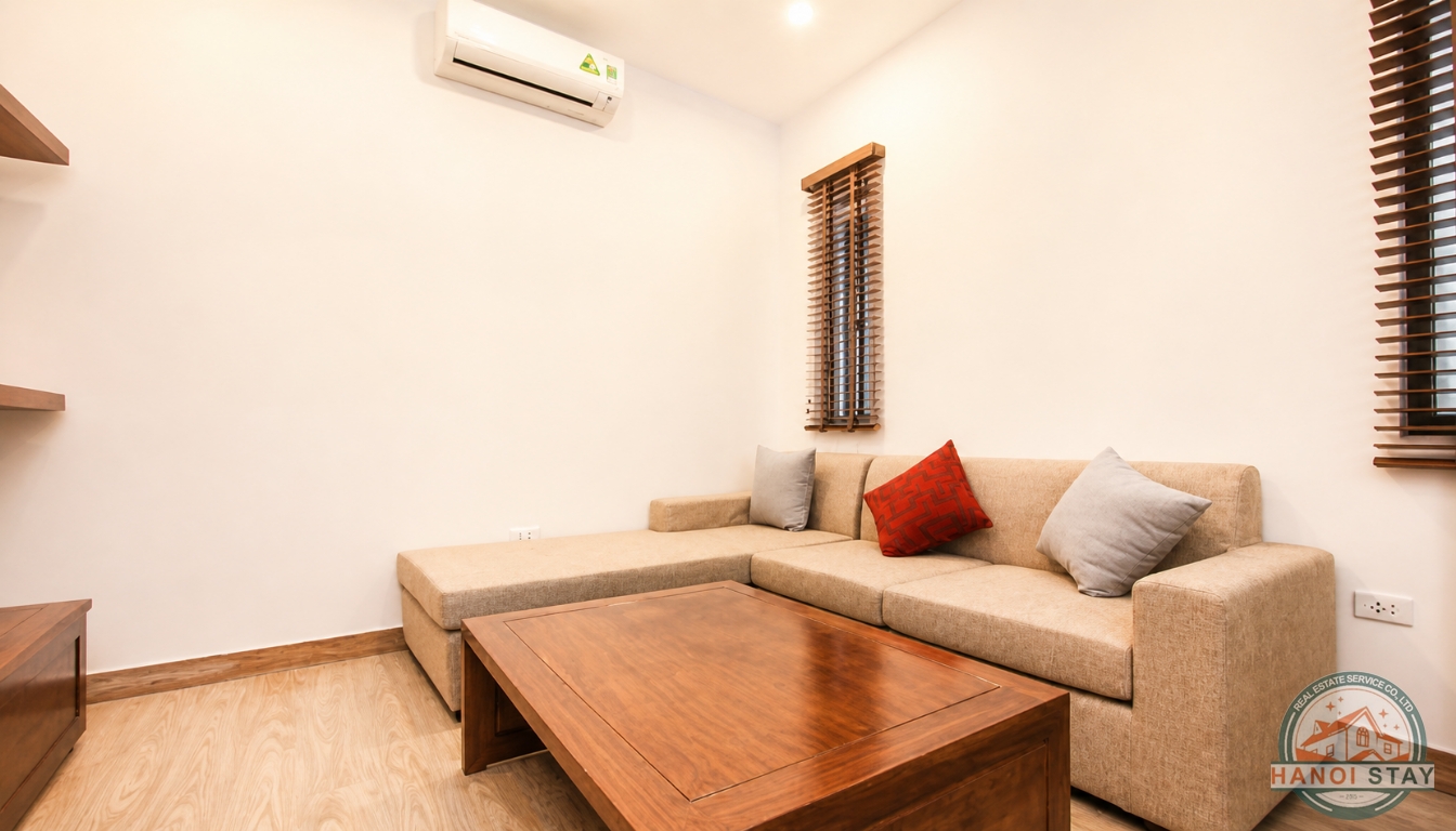 Good Size One BR Apartment for rent in Doi Can area, Ba dinh 3