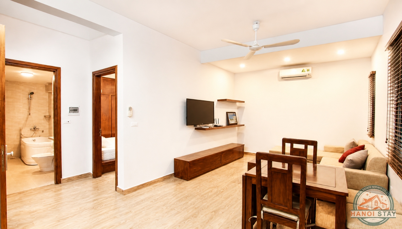 Good Size One BR Apartment for rent in Doi Can area, Ba dinh 4