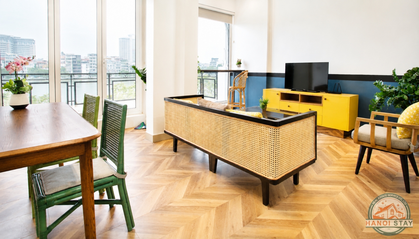 Gorgeous view 02 Bedroom Apartment for Rent in Tu Hoa street, Tay Ho 4